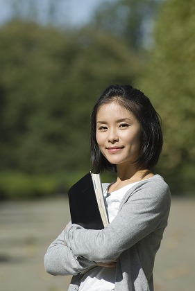 文学部 女子学生 女子大生 受講生 若い女性 m030684